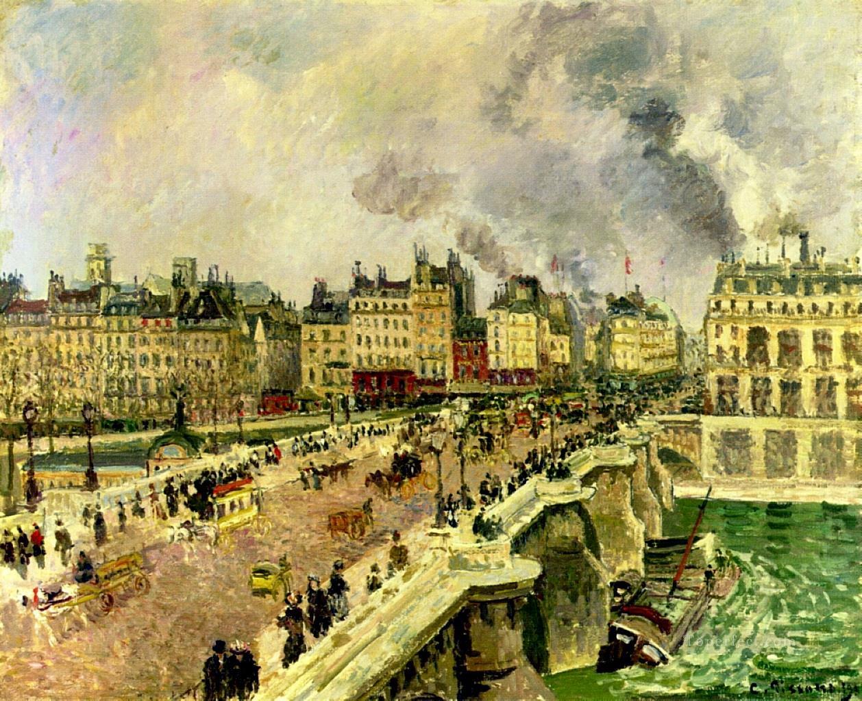 El naufragio de Pont Neuf de la Bonne Mere 1901 Camille Pissarro parisino Pintura al óleo
